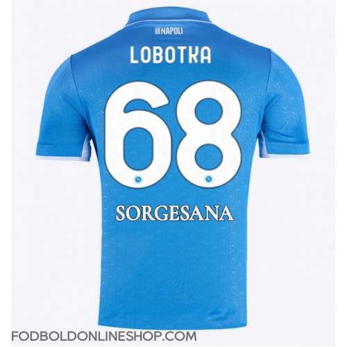 SSC Napoli Stanislav Lobotka #68 Hjemmebanetrøje 2024-25 Kortærmet